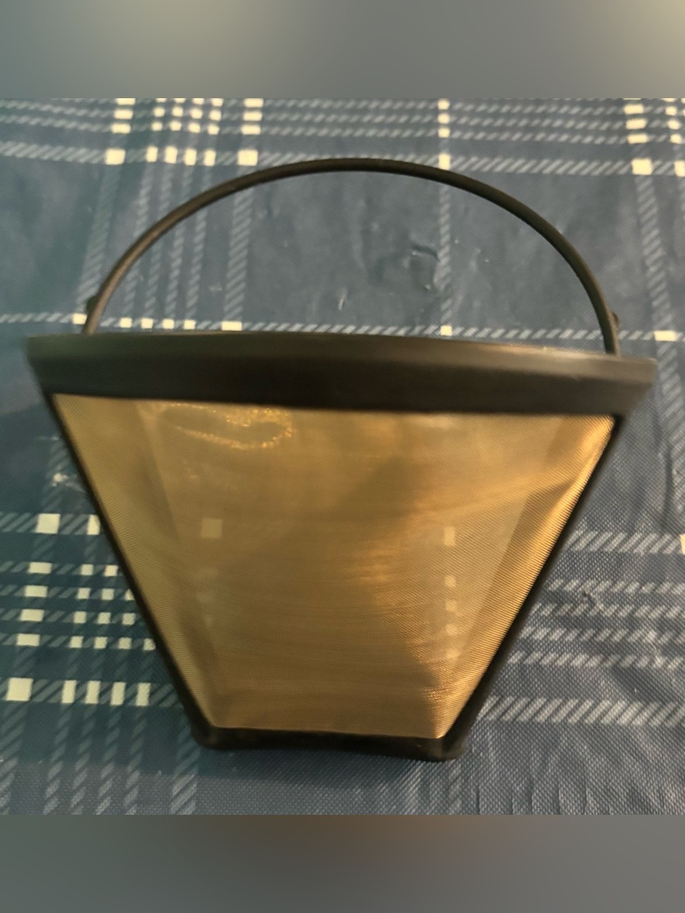 NWOT Gold Tone Reusable 8-12 cup #4 Cone Coffee Filter Replacement Unbraded item